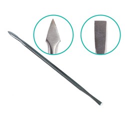 Cuticle Pusher Metal Spade Tipped - Plated Steel